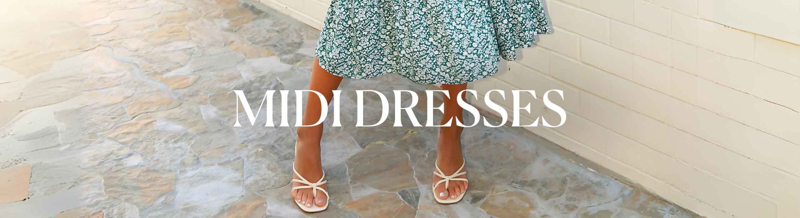 Midi Dresses for Women | Mid Length Dresses - Tobi